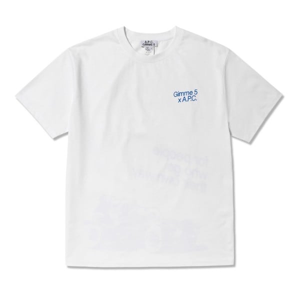 A.P.C. x Gimme Five Steve T-Shirt 'Interaction Collection' (White)
