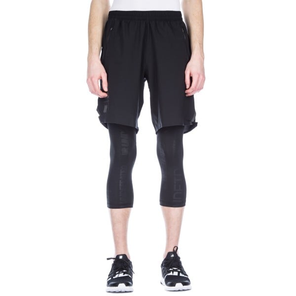 adidas by UNDEFEATED Alphaskin 3/4 Length Running Tights (Black)