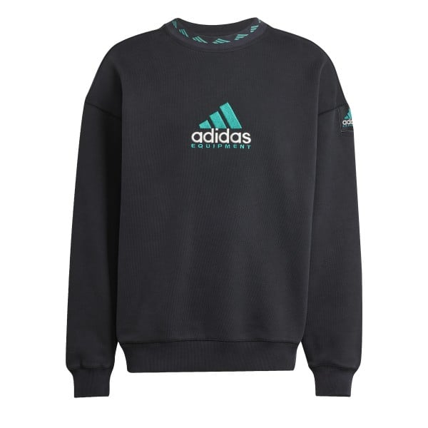 adidas Equipment Washed Crew Neck Sweatshirt (Black)