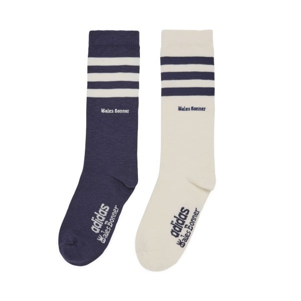 adidas Originals by Wales Bonner 3-Stripes Socks (Night Navy/Chalk White)