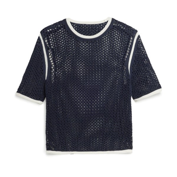 adidas Originals by Wales Bonner Knit T-Shirt (Night Navy)