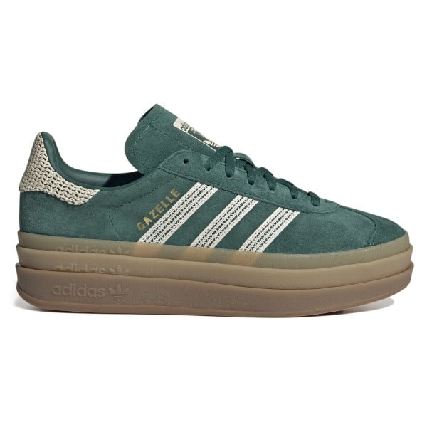 adidas Originals Gazelle Bold (Collegiate Green/Wonder White/Gold Metallic)