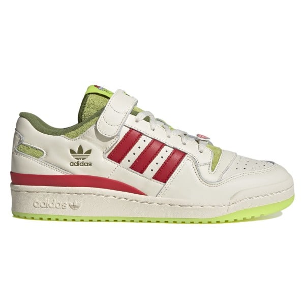 adidas Originals x The Grinch Forum Low (Cream White/Collegiate Red/Solar Slime)