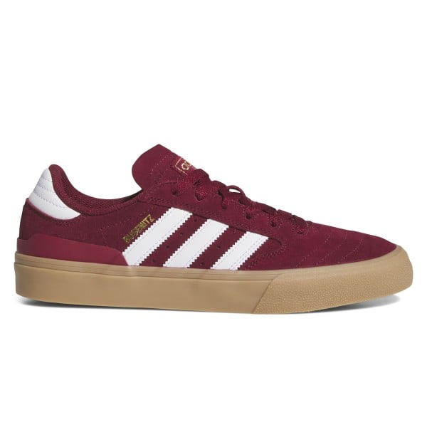 adidas Skateboarding Busenitz Vulc II (Collegiate Burgundy/Cloud White/Gold Metallic)