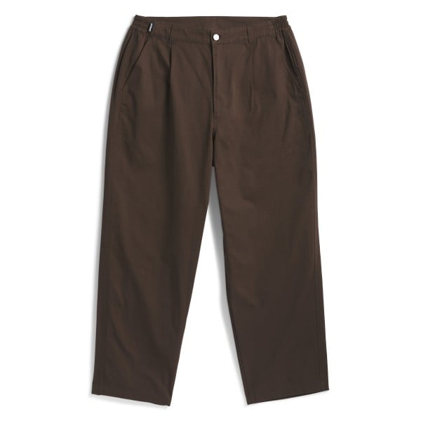 adidas Skateboarding Shmoofoil Track Slacks (Dark Brown/Core White)