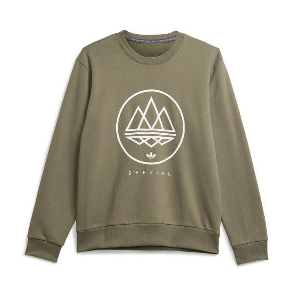 adidas SPEZIAL Mod Trefoil Crew Neck Sweatshirt (Olive Strata)