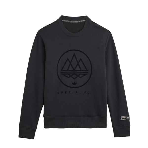 adidas SPZL F.C. Crew Neck Sweatshirt (Black)
