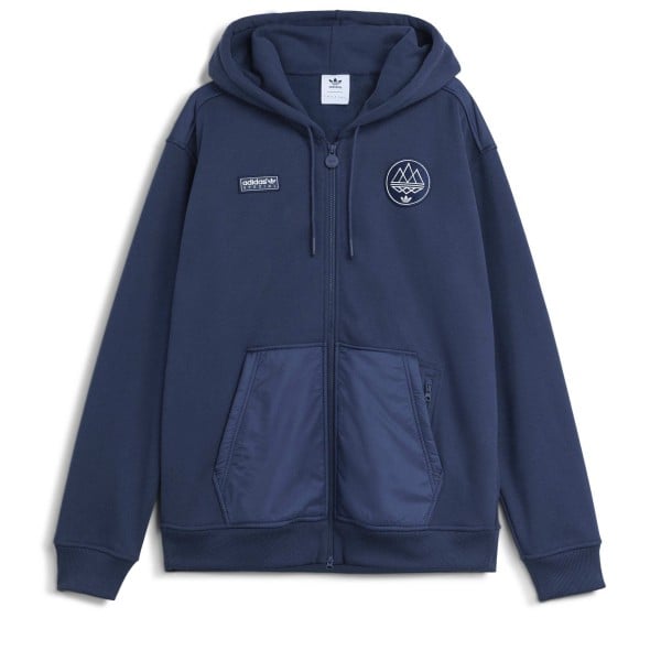 adidas SPZL Wilpshire Zip Hooded Sweatshirt (Night Navy)