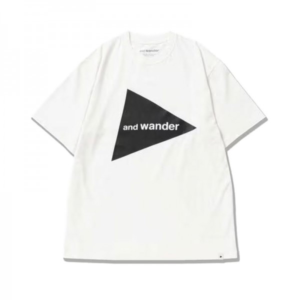 and wander Big Logo T-Shirt (White)