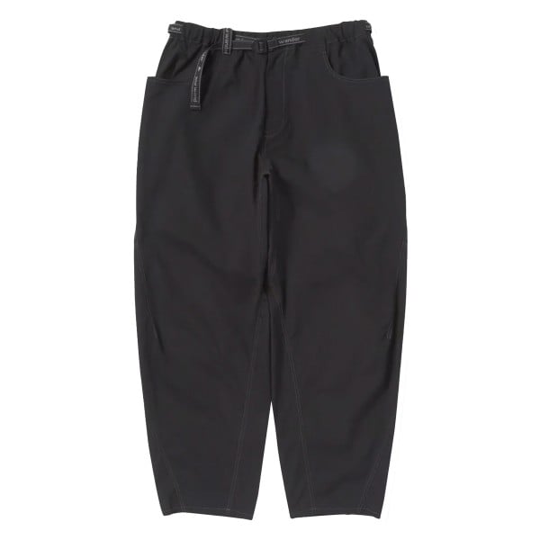 and wander High Count Cloth Wide Pants (Black)