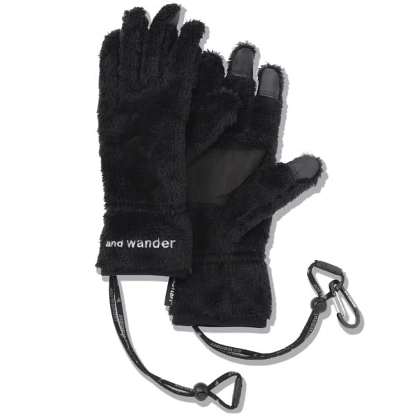 and wander High Loft Fleece Gloves (Black)