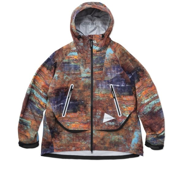and wander PERTEX Printed Rain Jacket (Multi)