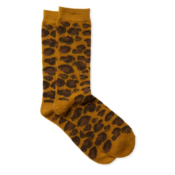 Anonymous Ism Brushed Animal Crew Sock (Mustard)