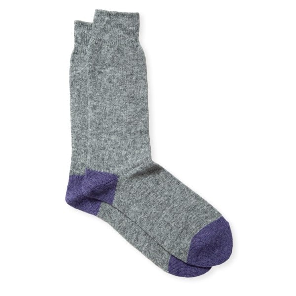 Anonymous Ism Wool Cashmere 2Point Crew Sock (M. Grey)