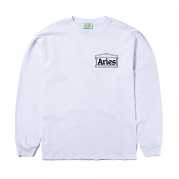 Aries Age of Aries Long Sleeve T-Shirt (White)
