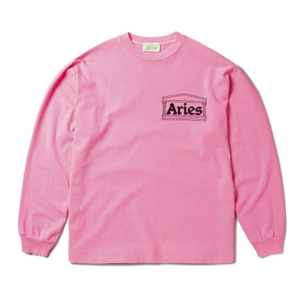 Aries Temple Long Sleeve T-Shirt (Fluoro Pink)