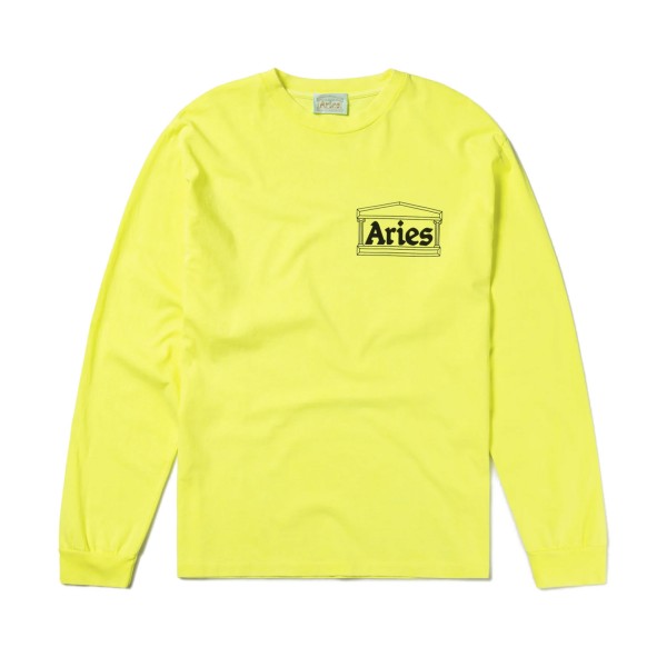 Aries Temple Long Sleeve T-Shirt (Safety Yellow)