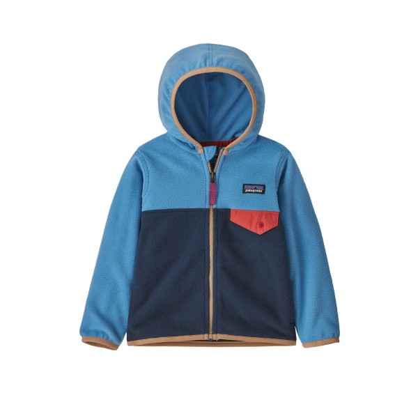 Baby Patagonia Micro D Snap-T Fleece Jacket (Abstract Penguin: Belay Blue)