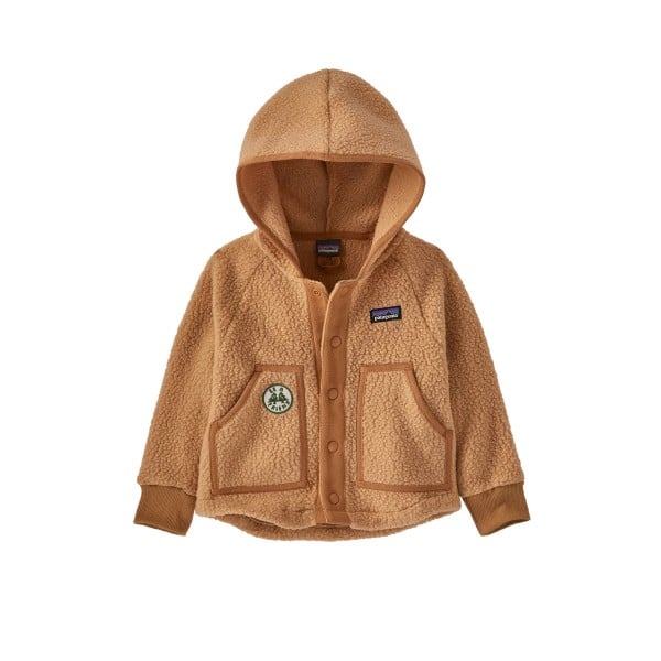 Baby Patagonia Retro Pile Fleece Jacket (Be a Friend: Dark Camel)
