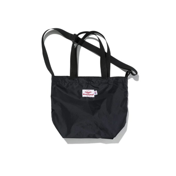 Battenwear Mini Packable Tote Bag (Black x Black)