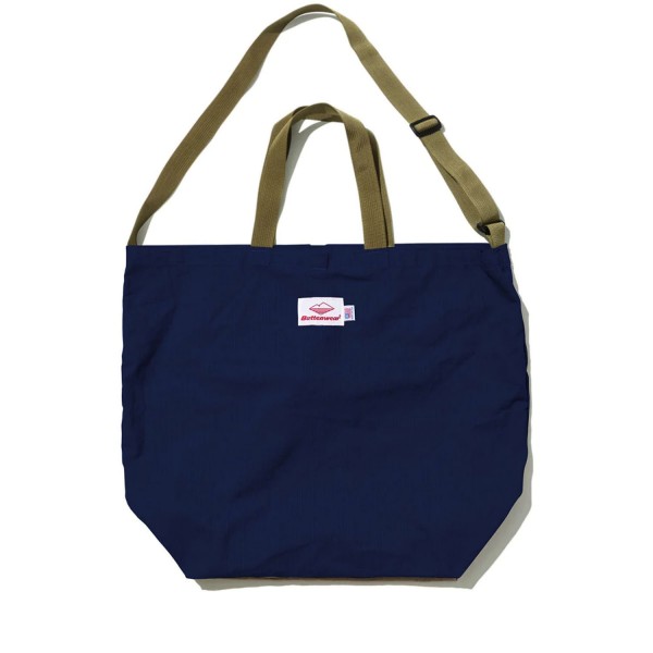 Battenwear Packable Tote Bag (Navy x Tan)