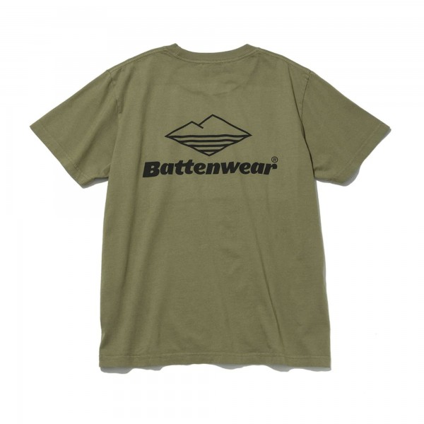 Battenwear Team Pocket T-Shirt (Olive x Black)