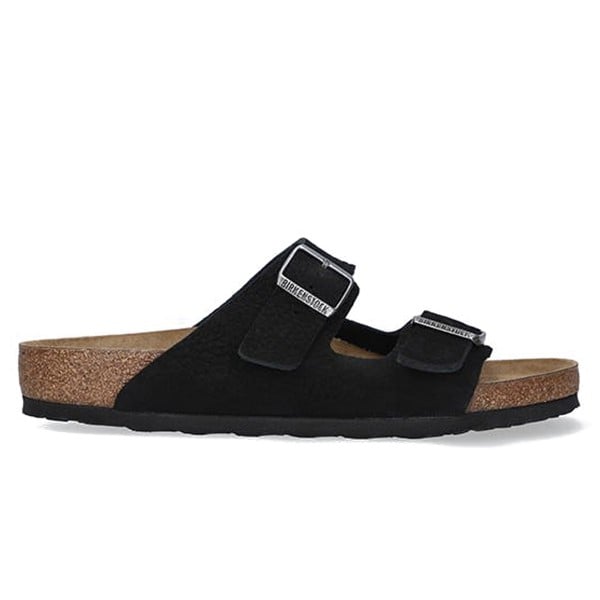 Birkenstock Arizona Nubuck Leather Regular Fit (Desert Buck Black)