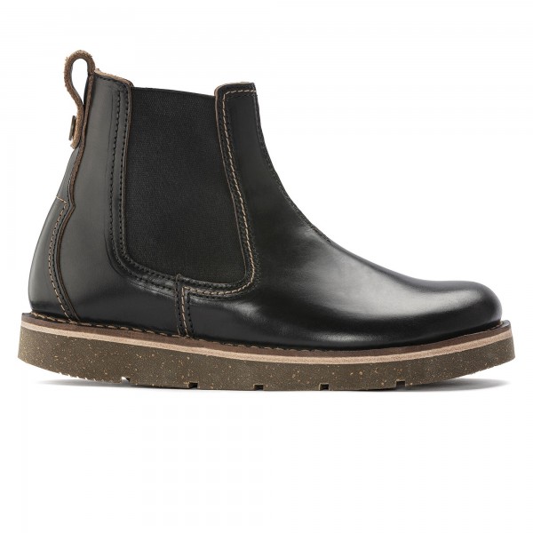 Birkenstock Birmingham Slip On Oiled Leather Boots (Black)