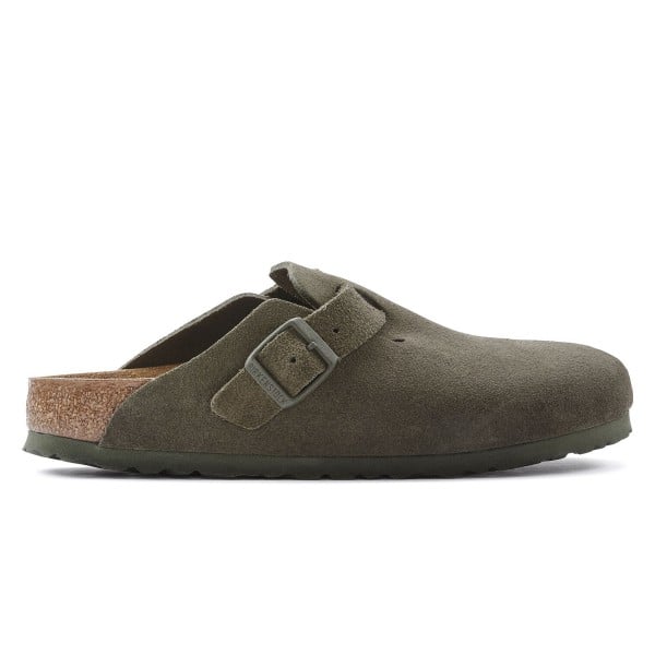 Birkenstock Boston Suede Leather Regular Fit (Thyme)