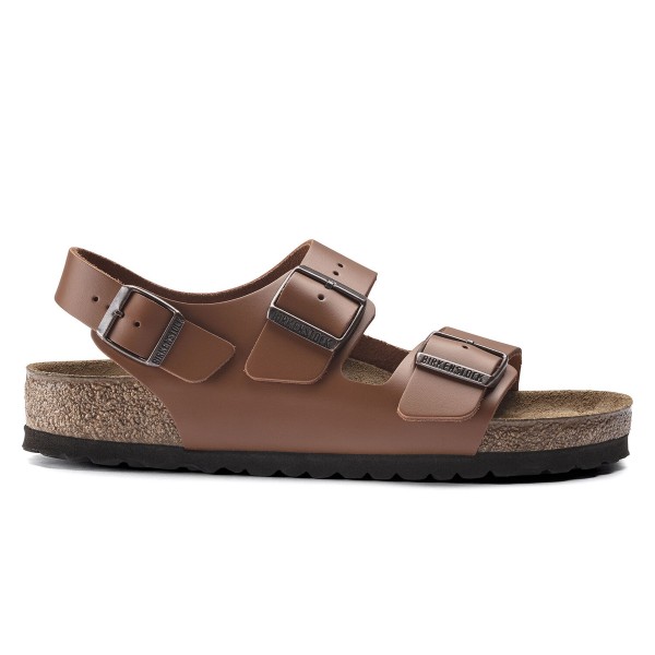 Birkenstock Milano Natural Leather Narrow Fit (Ginger Brown)