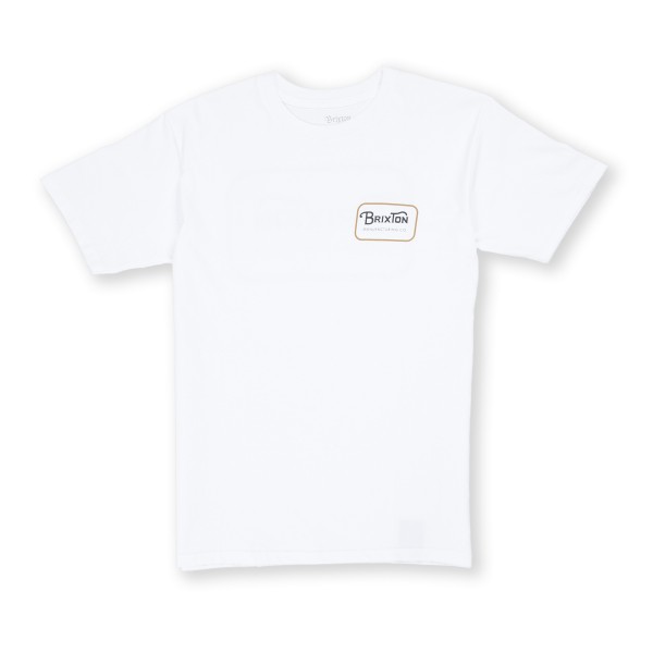 Brixton Grade Standard T-Shirt (White/Gold)