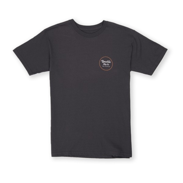 Brixton Wheeler II Standard T-Shirt (Washed Black)