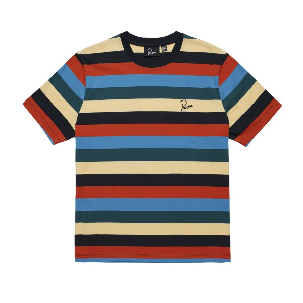 by Parra Stacked Pets On Stripes T-Shirt (Multi)