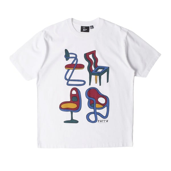 by Parra Unreasonable Chairs T-Shirt (White)