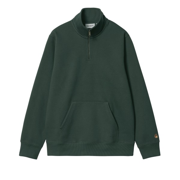 Carhartt WIP Chase Neck Zip Sweatshirt (Discovery Green/Gold)