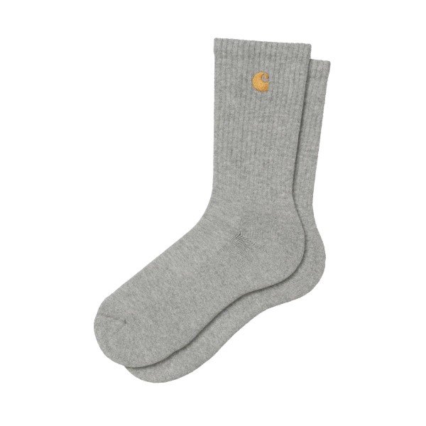 Carhartt WIP Chase Socks (Grey Heather/Gold)