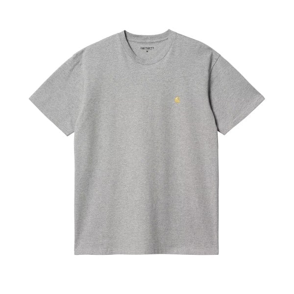 Carhartt WIP Chase T-Shirt (Grey Heather/Gold)