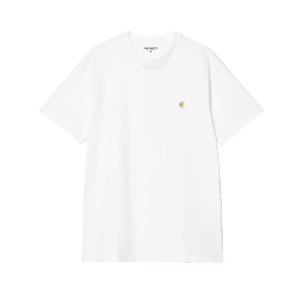Carhartt WIP Chase T-Shirt (White/Gold)