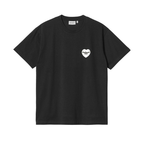 Carhartt WIP Heart Bandana T-Shirt (Black/White Stone Washed)
