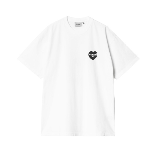 Carhartt WIP Heart Bandana T-Shirt (White/Black Stone Washed)