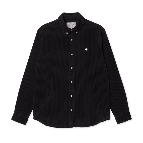 Carhartt WIP Madison Cord Long Sleeve Shirt (Black/Wax)