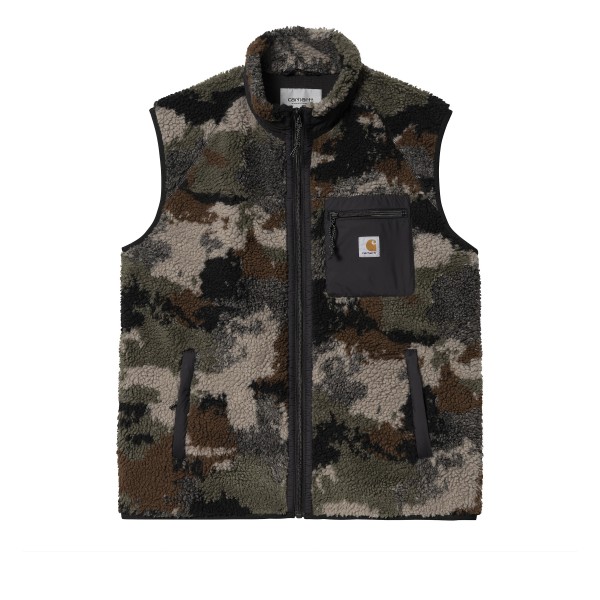 Carhartt WIP Prentis Liner Fleece Vest (Trail Jacquard, Woodland/Black)