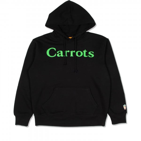 Carrots Wordmark Pullover Hooded Sweatshirt (Black)