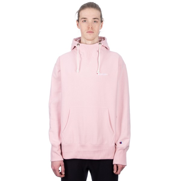 Champion Reverse Weave Deconstructed Pullover Hooded Sweatshirt (Pink)