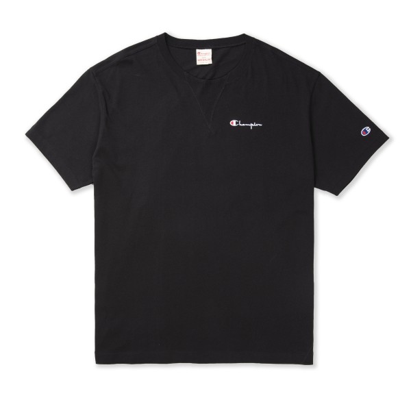 Champion Reverse Weave Oversized Deconstructed Crew Neck T-Shirt (Black)