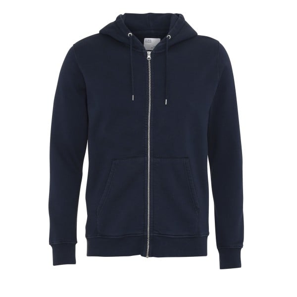 Colorful Standard Classic Organic Zip Hooded Sweatshirt (Navy Blue)