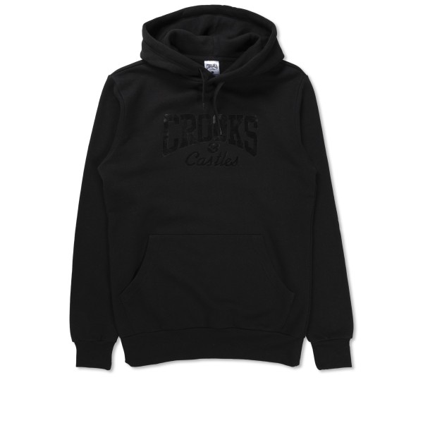 Crooks & Castles Core Logo Pullover Hooded Sweatshirt (Black)