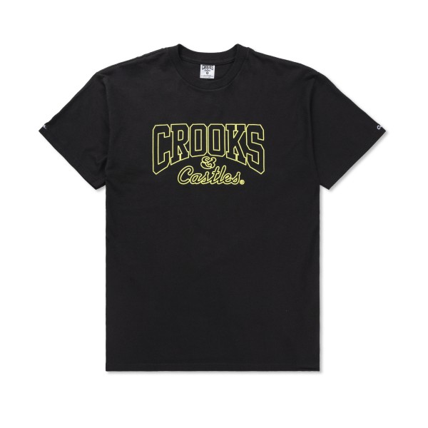 Crooks & Castles Core Puff Print T-Shirt (Black)