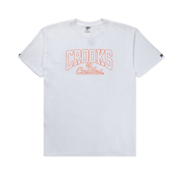 Crooks & Castles Core Puff Print T-Shirt (White)
