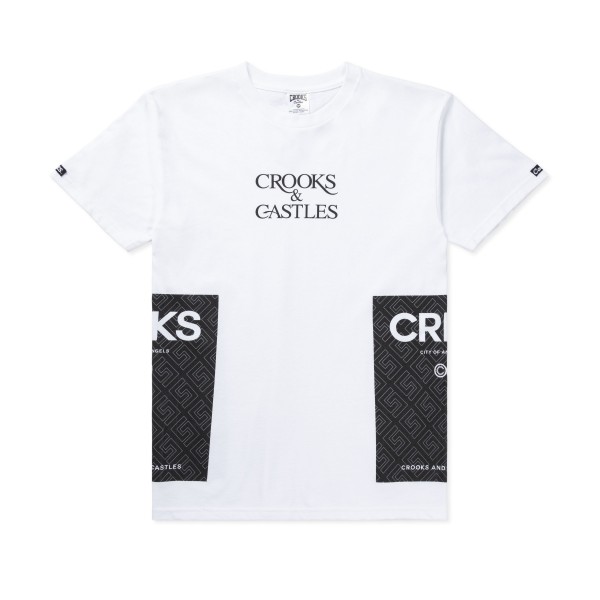 Crooks & Castles Greco Flags T-Shirt (White)